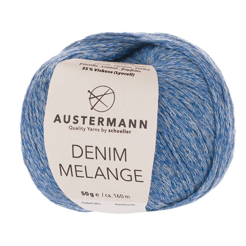 Denim Melange blau