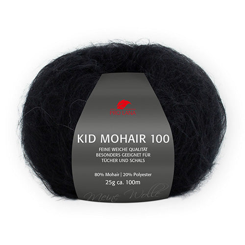 Kid Mohair 100 schwarz