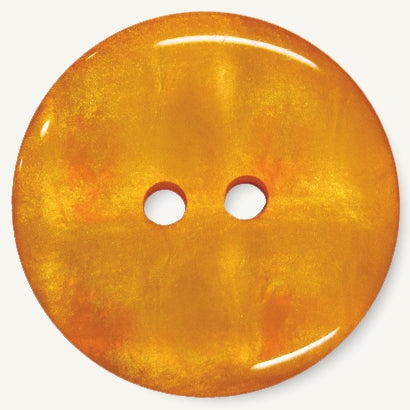 Zweilochknopf orange 11mm