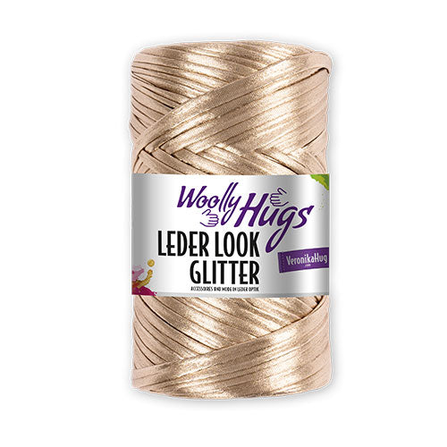 Woolly Hugs Leder Look bronze metallic