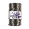 Woolly Hugs Leder Look grau metallic