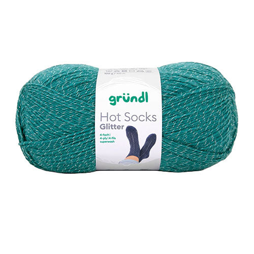 Hot Socks Glitter petrol