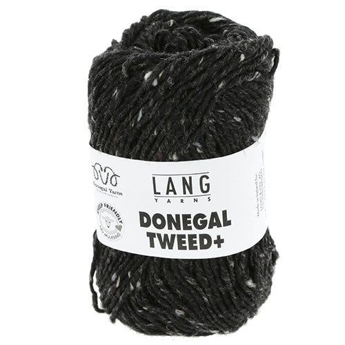 Donegal Tweed schwarz
