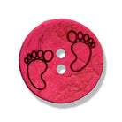 Kokosknopf Füßchen pink