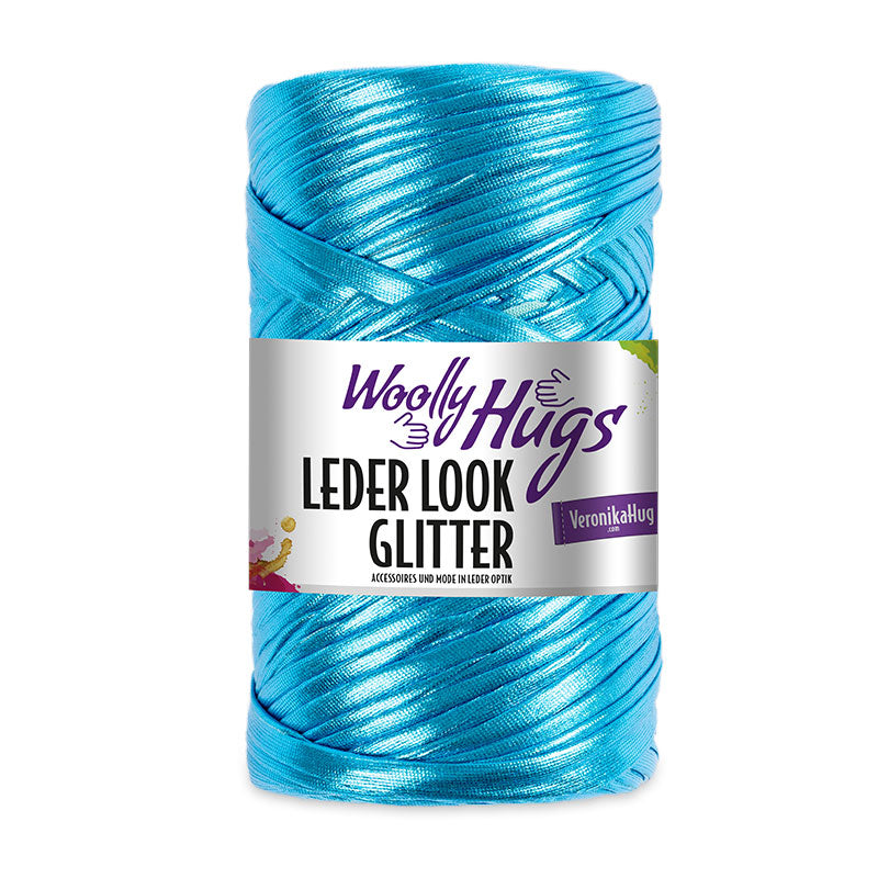 Leder Look Glitter